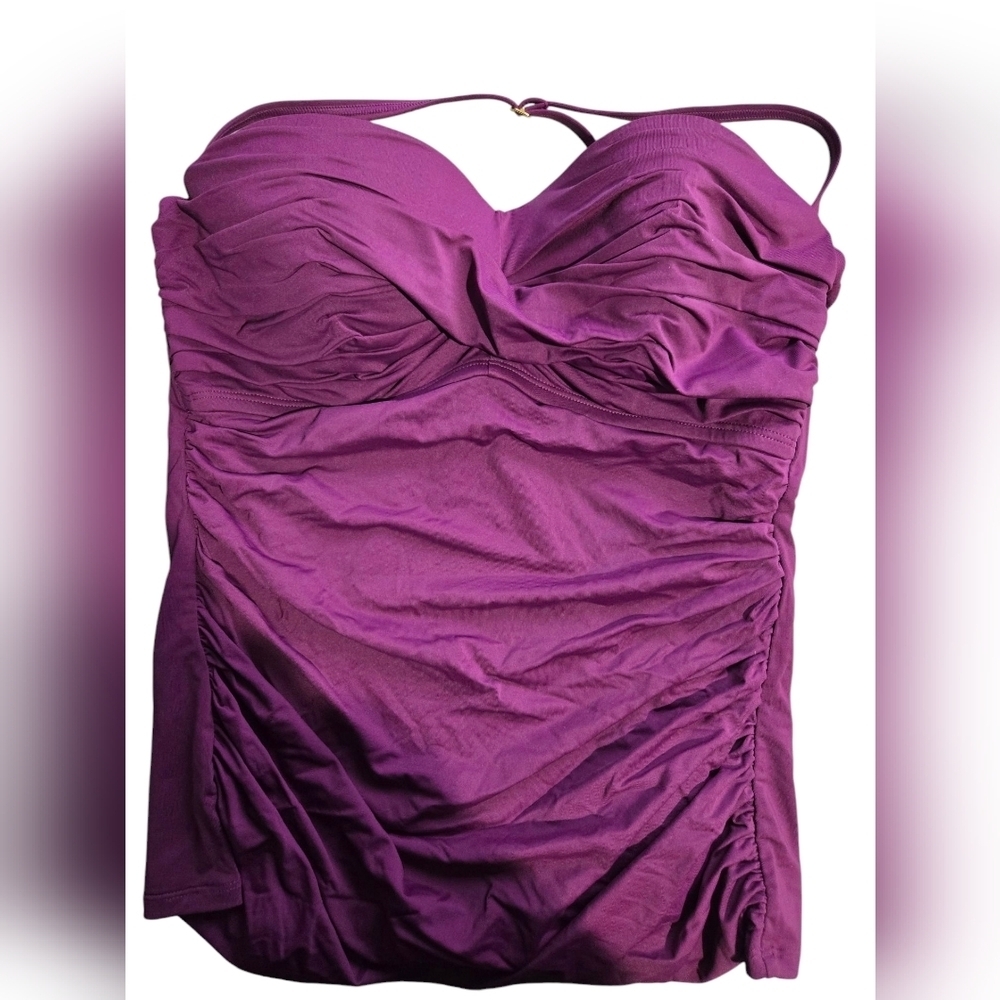 BLEU Women's Rod Beattie Swimsuit Top Size 8 Purple